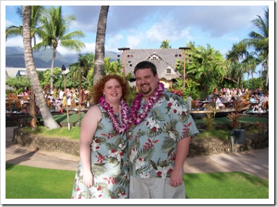 us at the luau